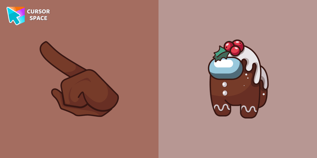 Among Us Gingerbread cursor cursor pack
